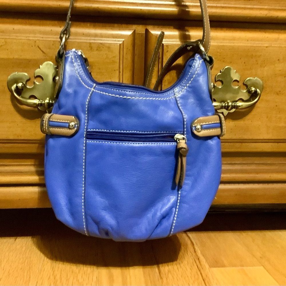 Tignanello leather crossbody.  Beautiful used condition, vibrant colors